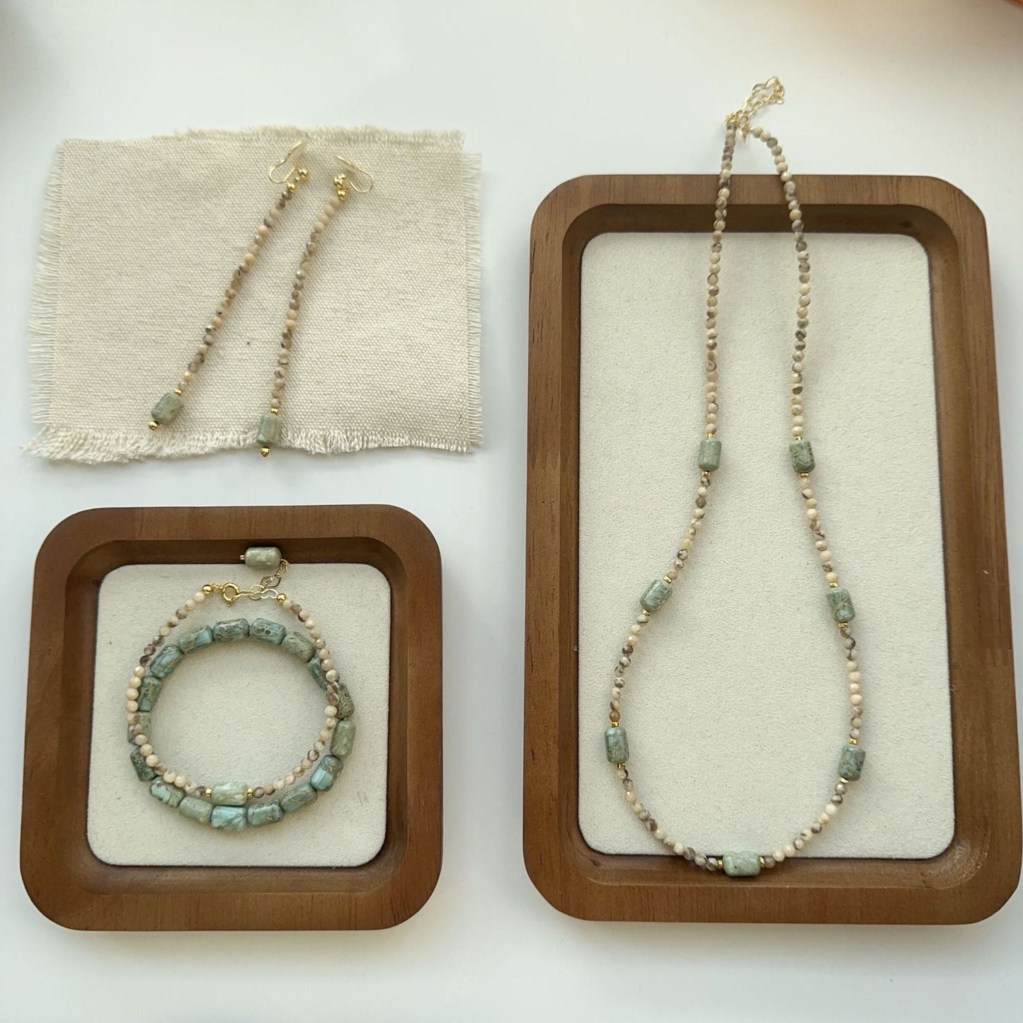 Jekira Green Gemstone Jewelry Set