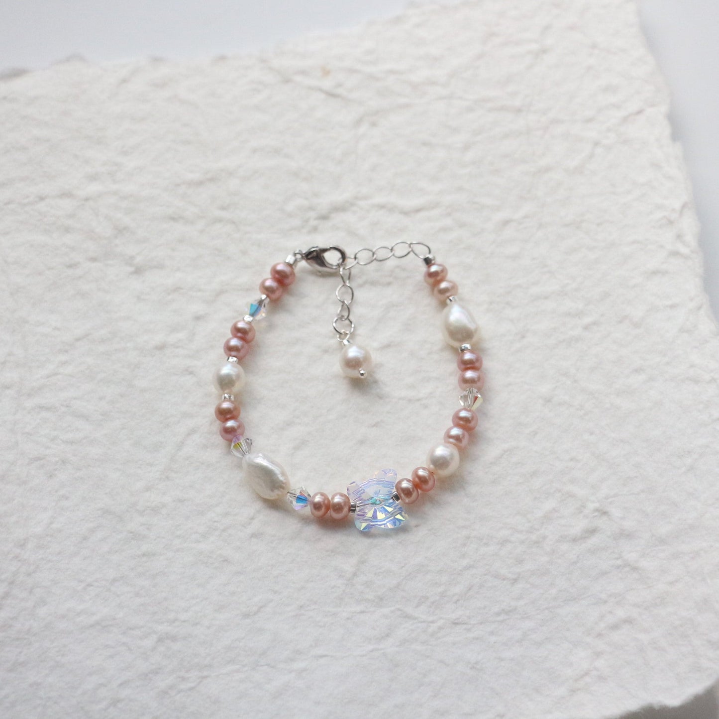 JEKIRA Baroque Pearl & Crystal Butterfly Bracelet