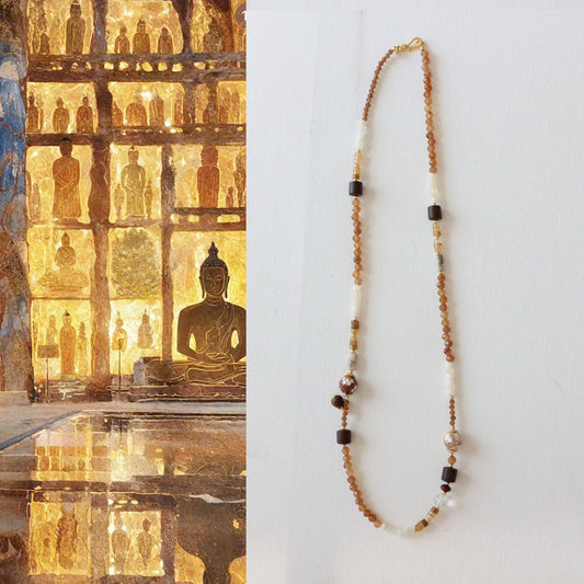 Jekira Sandalwood & Agate Jewelry Set