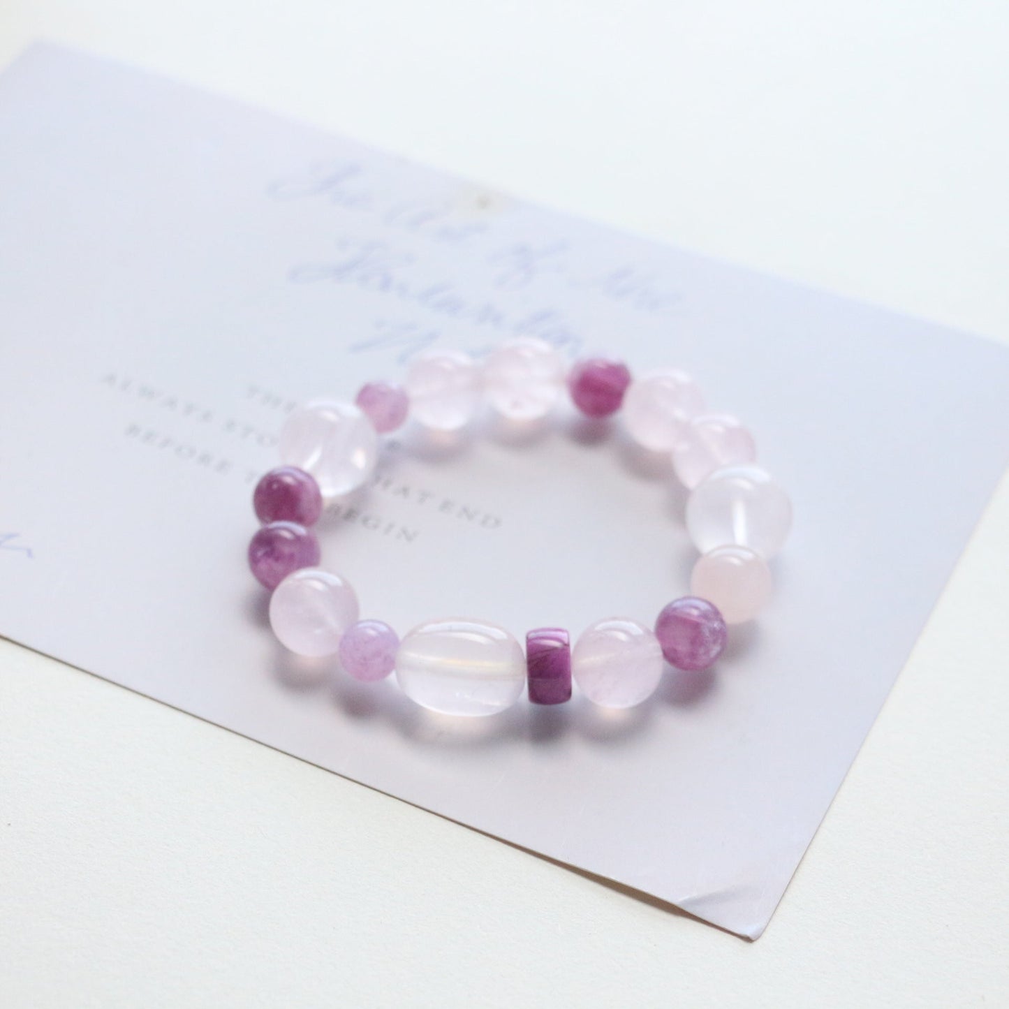 Jekira Amethyst & Rose Quartz Healing Bracelet
