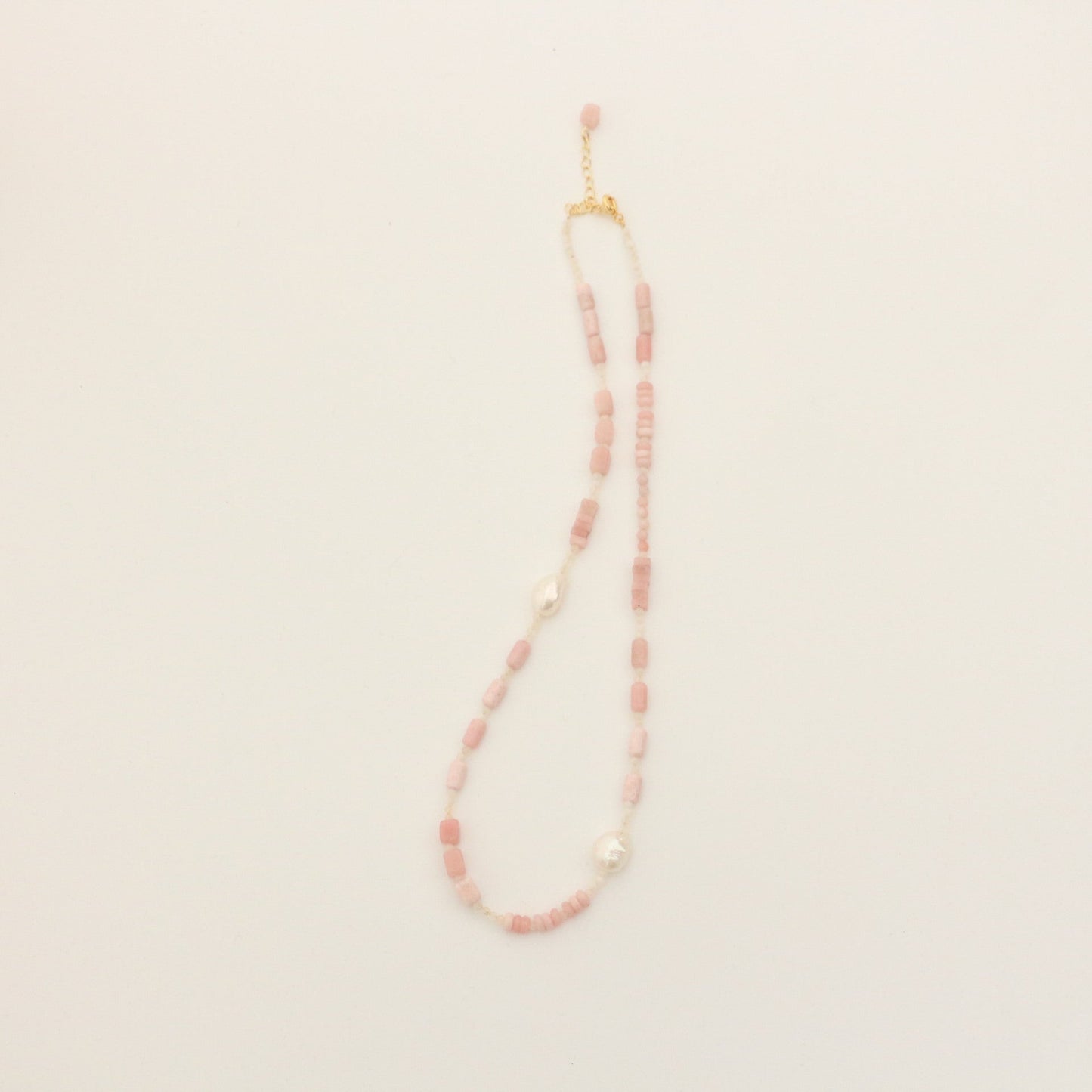 Jekira Pink Gemstone & Baroque Pearl Necklace Collection
