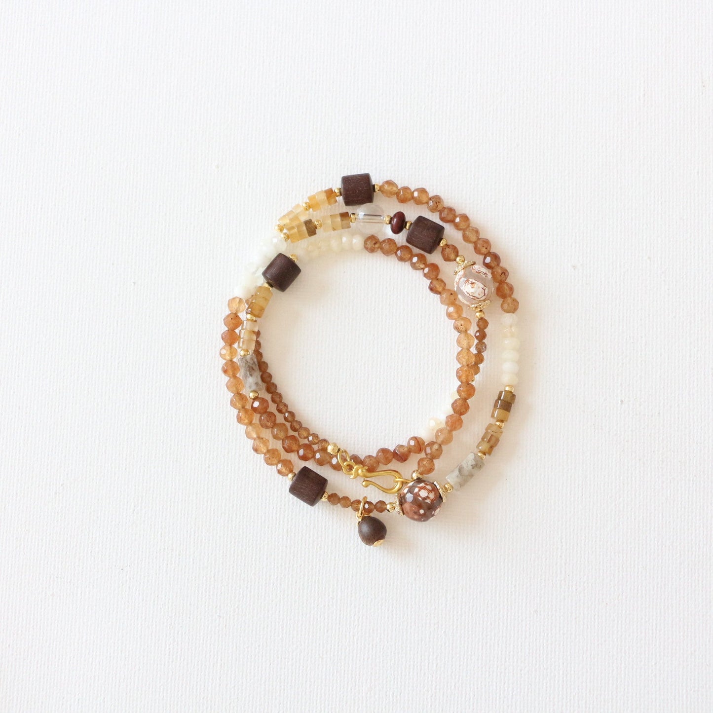 Jekira Sandalwood & Agate Jewelry Set