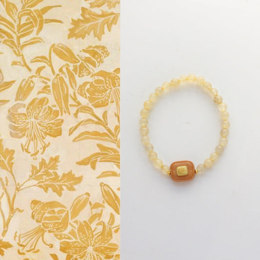JEKIRA Citrine & Wood Bead Bracelet