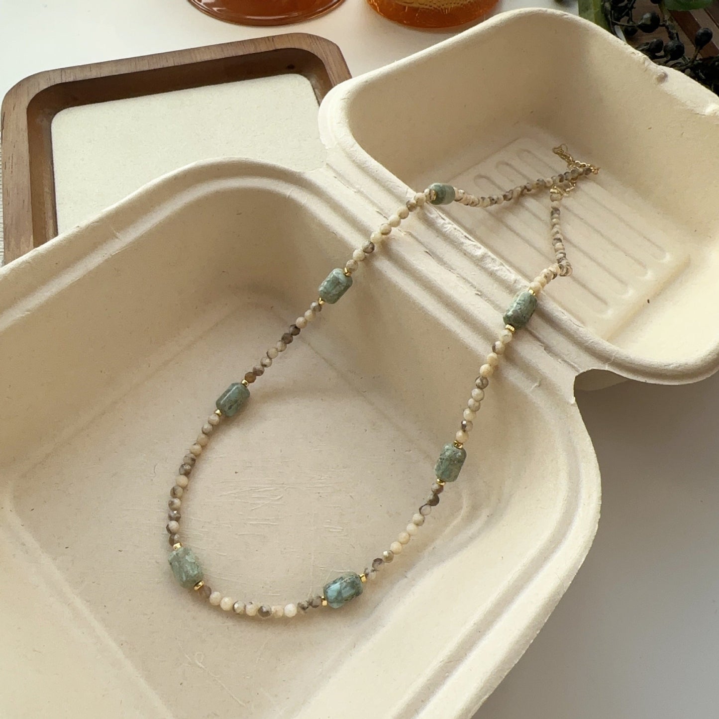 Jekira Green Gemstone Jewelry Set