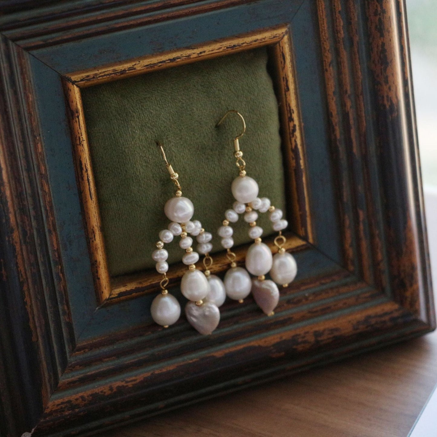 Jekira Baroque Pearl Short Ear Clips – 18K Gold-Plated