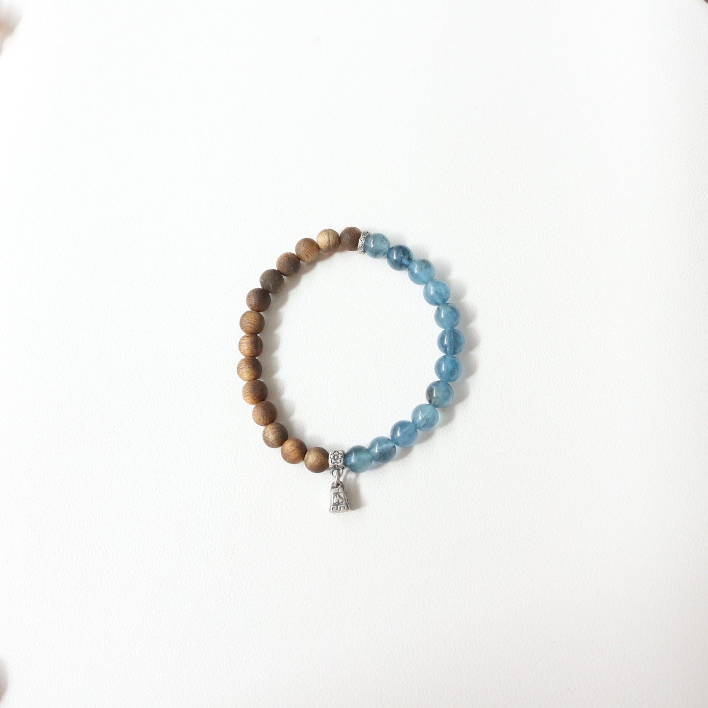 Jekira Aquamarine & Wood Beaded Bracelets