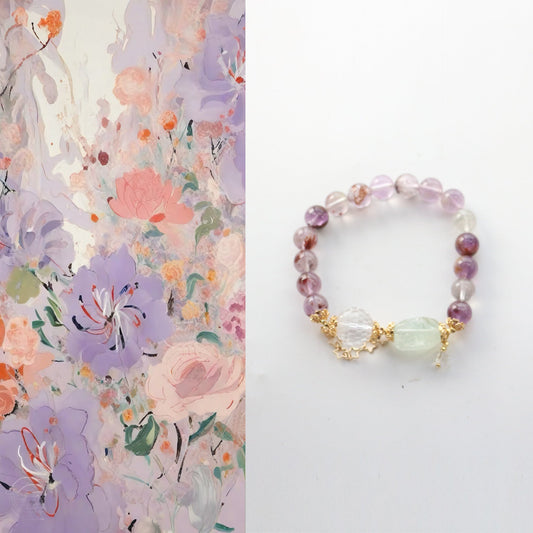 JEKIRA Amethyst & Quartz Harmony Bracelet – 16cm