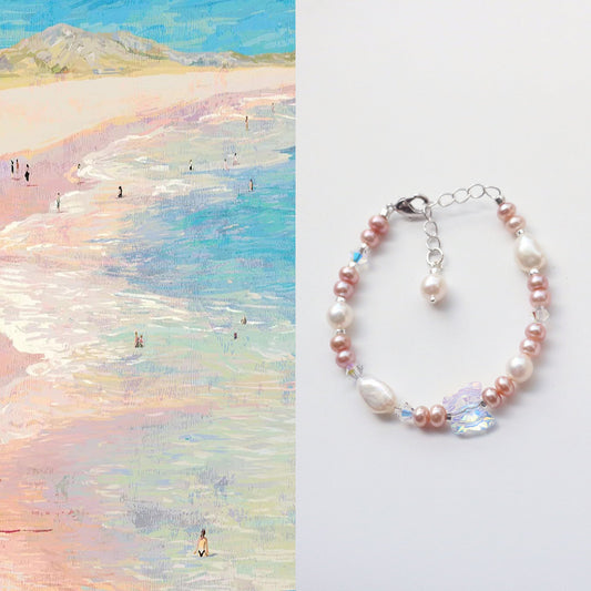 JEKIRA Baroque Pearl & Crystal Butterfly Bracelet