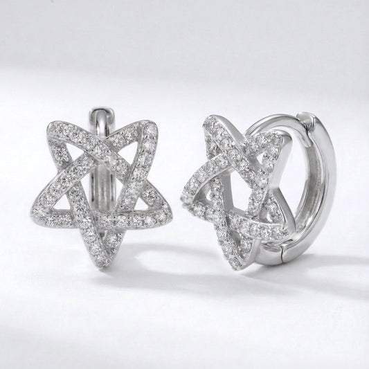 Paloma Star Huggie Hoops | 925 Sterling Silver