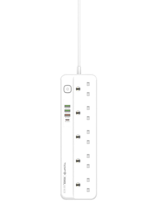 WYEFLUX Extension Socket 10A Electric Outlets With USB PD QC3.0 Charging Ports