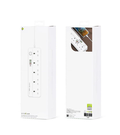 WYEFLUX Extension Socket 10A Electric Outlets With USB PD QC3.0 Charging Ports