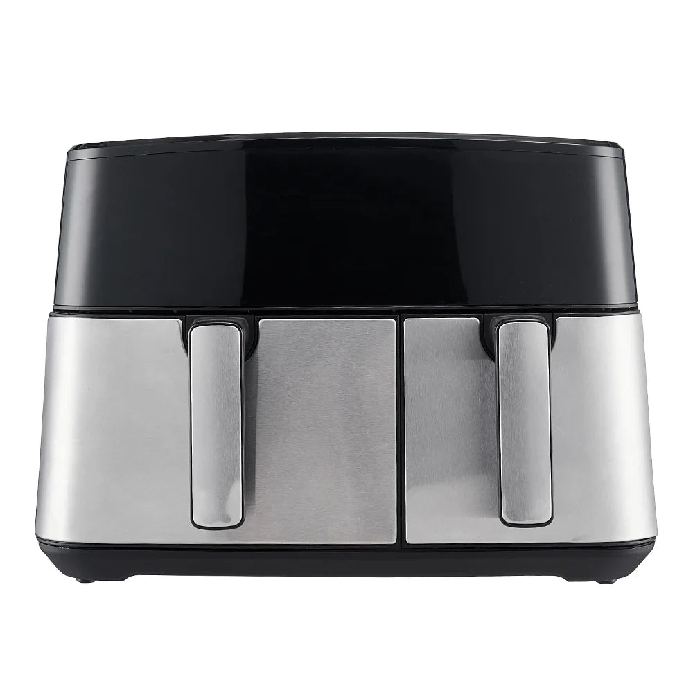 KOMORE 6.5L+3.5L Touch Screen Dual Basket Air Fryer with 60 Minutes Timer & 80°C-200°C Adjustable Temperature