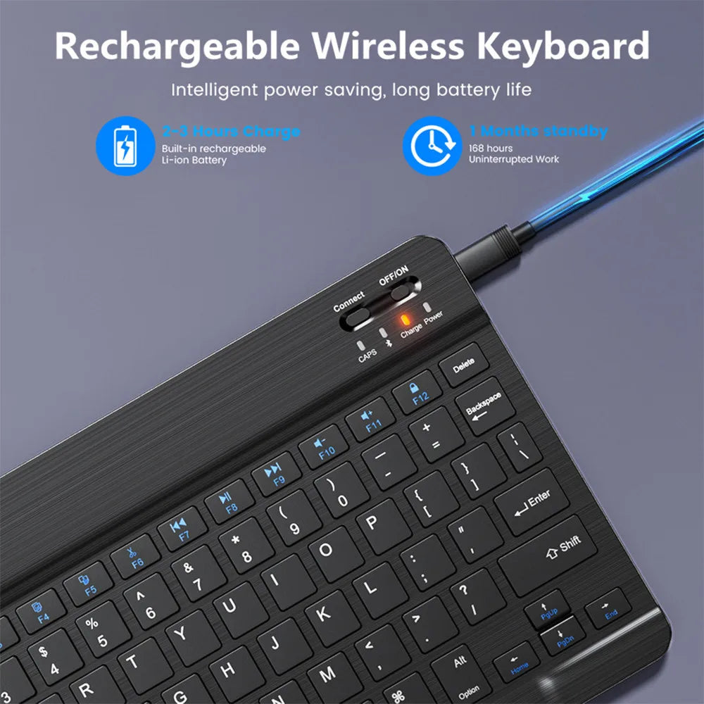 Bluetooth Wireless Keyboard Mouse For IOS/Android/Windows/iPad Air Mini Pro