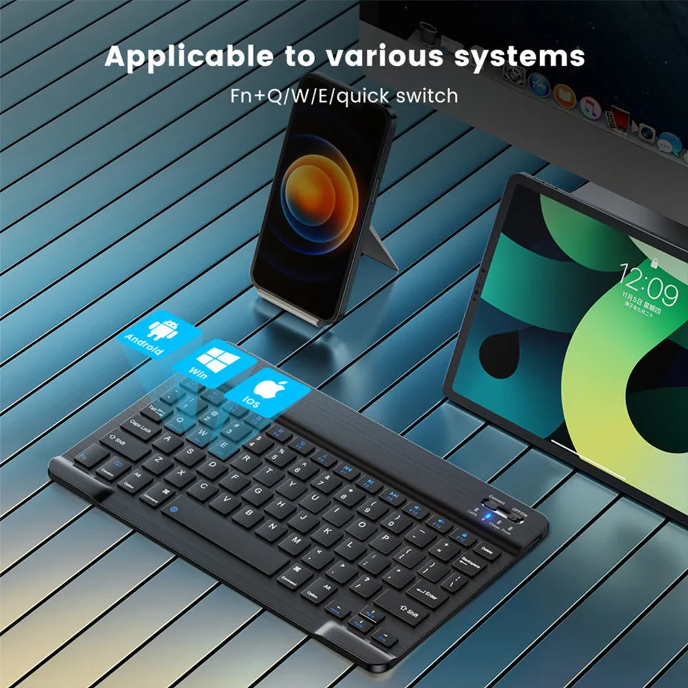 Bluetooth Wireless Keyboard Mouse For IOS/Android/Windows/iPad Air Mini Pro