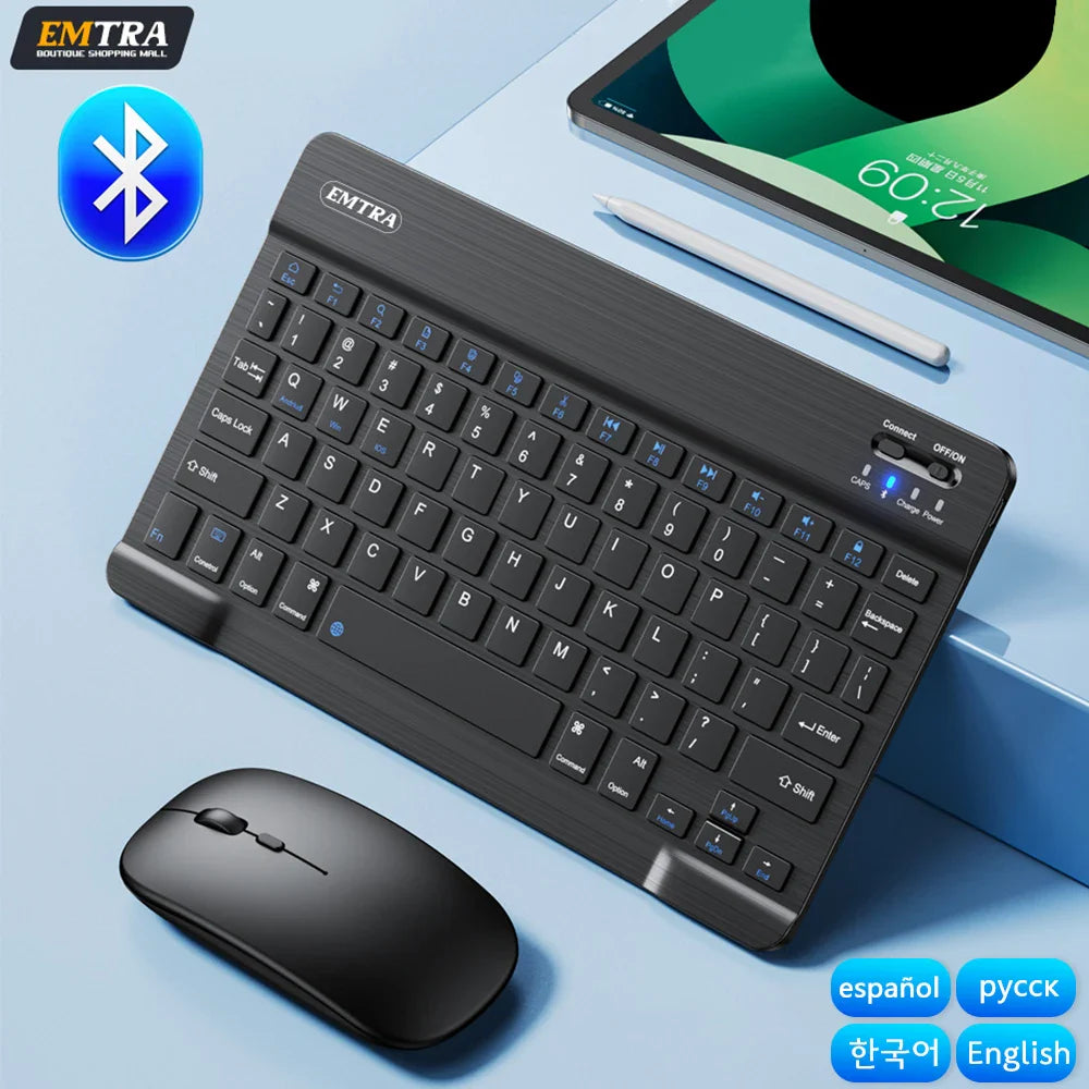 Bluetooth Wireless Keyboard Mouse For IOS/Android/Windows/iPad Air Mini Pro