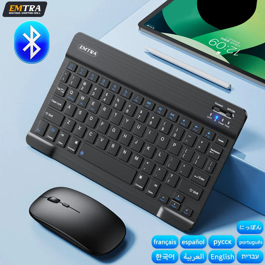 Bluetooth Wireless Keyboard Mouse For IOS/Android/Windows/iPad Air Mini Pro