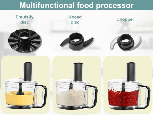 8 in 1 2L Capacity 800W with Jar Home Food Processor Chopper Mixer Electric Blender Juicer