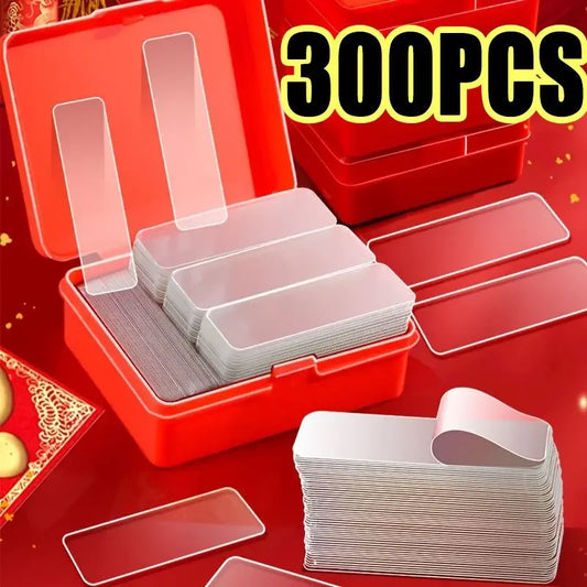 300Pcs Double Sided Adhesive Tape Nano Reusable Super Strong Transparent Wall Stickers WaterProof Widely Used Wall Mount Sticker