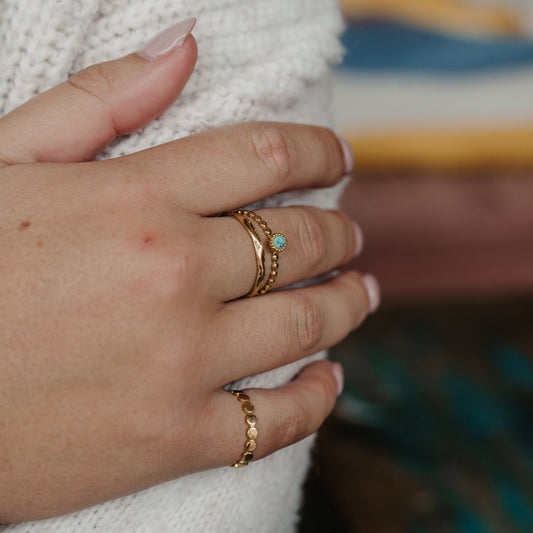 Turquoise Ring Stack