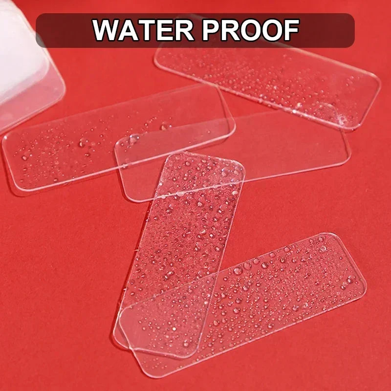 300Pcs Double Sided Adhesive Tape Nano Reusable Super Strong Transparent Wall Stickers WaterProof Widely Used Wall Mount Sticker