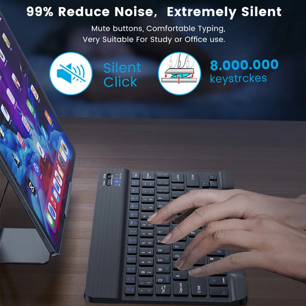 Bluetooth Wireless Keyboard Mouse For IOS/Android/Windows/iPad Air Mini Pro
