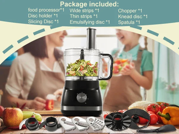 8 in 1 2L Capacity 800W with Jar Home Food Processor Chopper Mixer Electric Blender Juicer