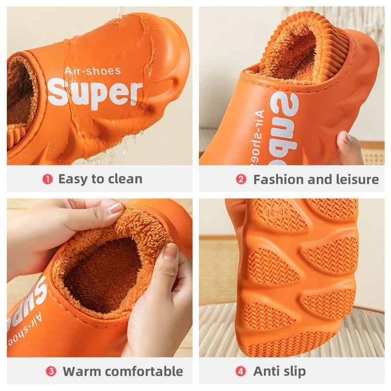 Winter Unisex Warm Slippers Cotton Slippers