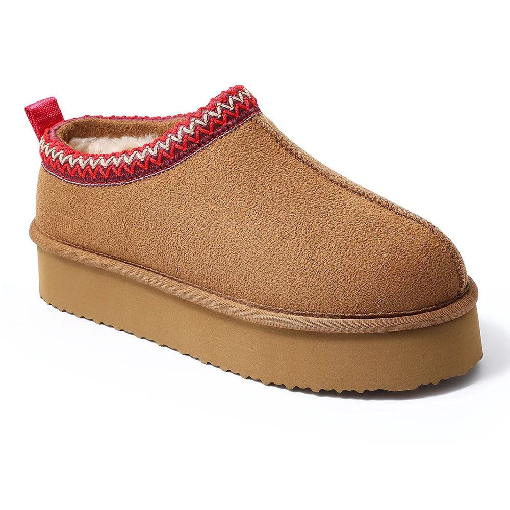 Crestar Winter Non-Slip Fuzzy Slippers For Women