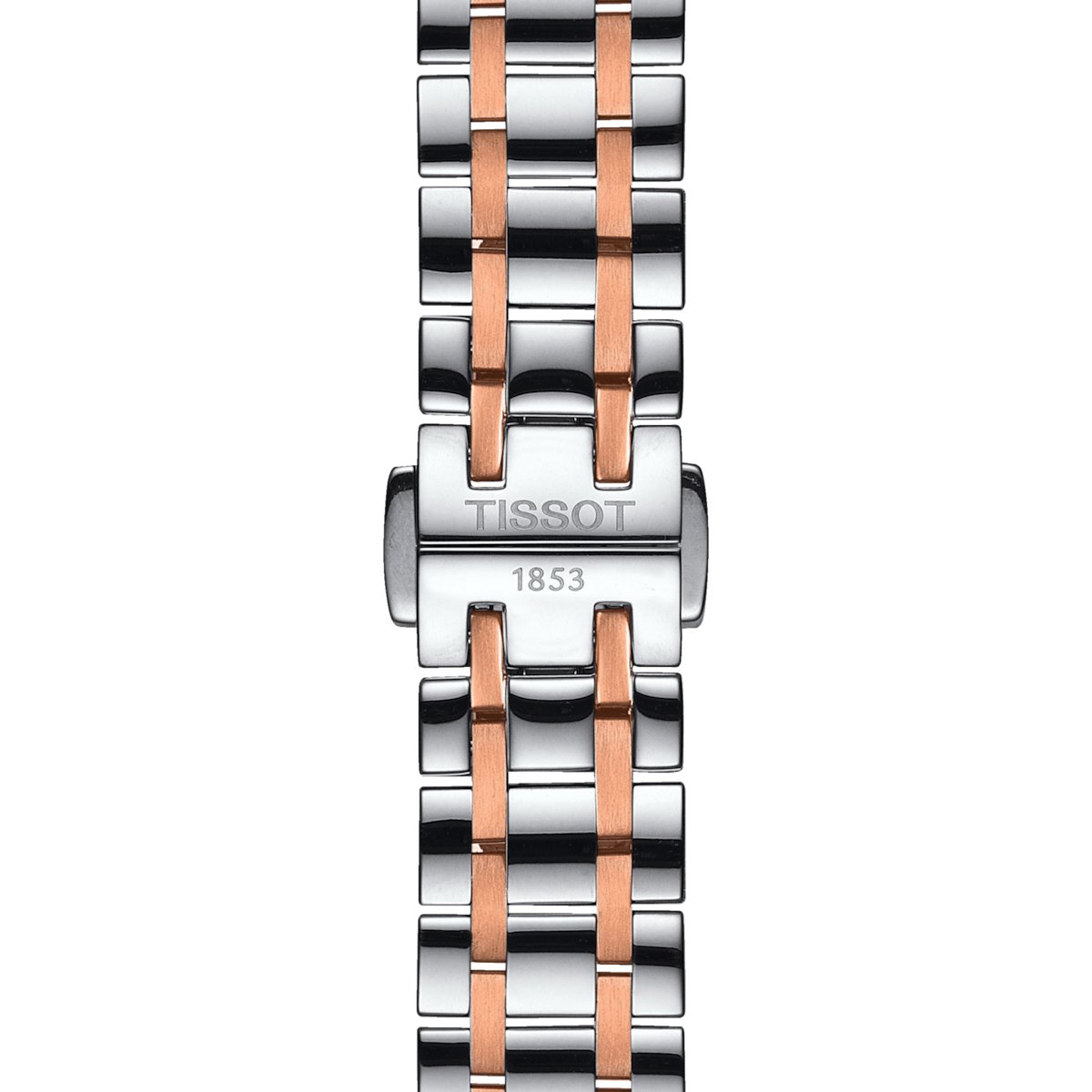 Tissot Ladies Automatic Watch Chemin Des Tourelles Powermatic 80 Two Tone Rose Helvetic Pride T0992072211802