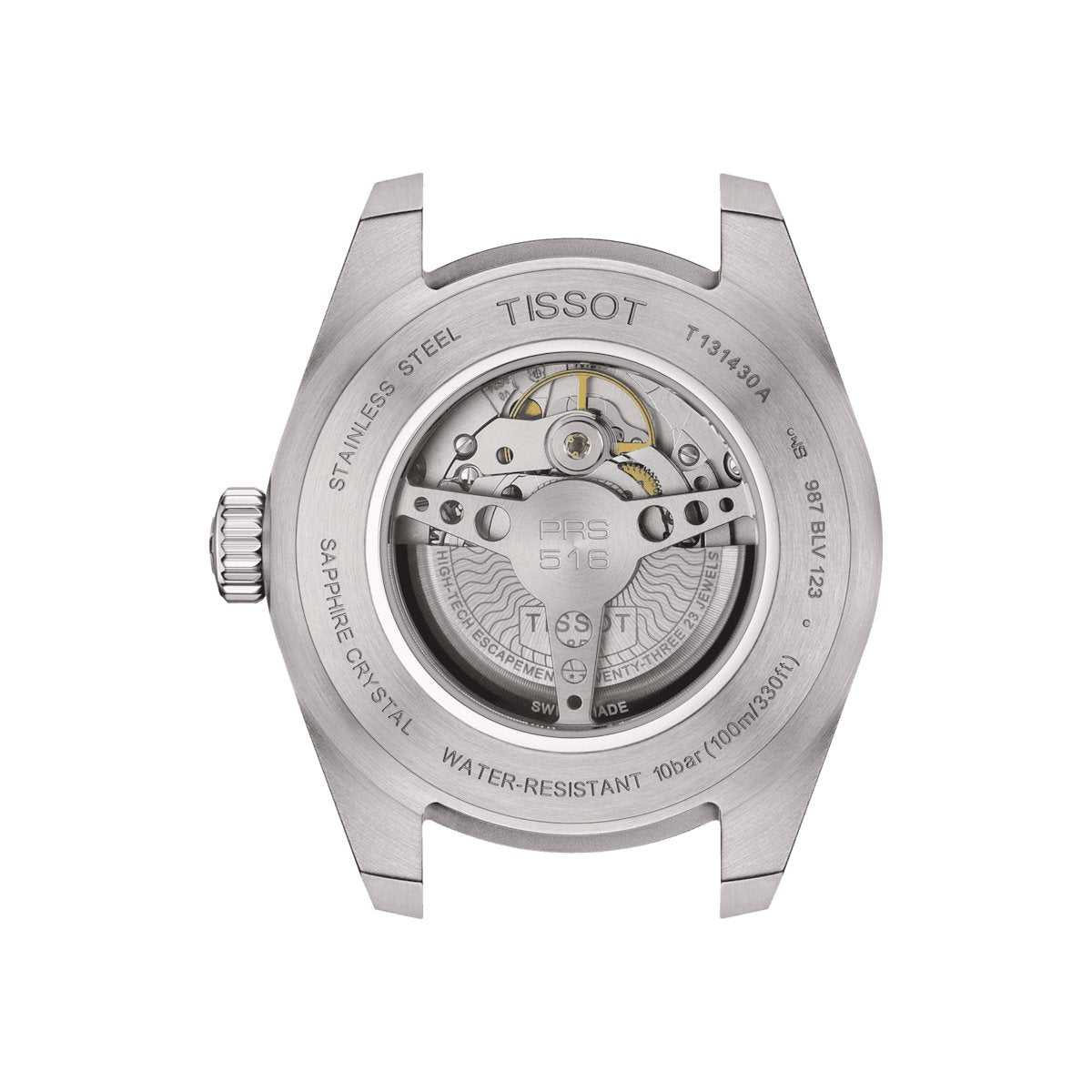 Tissot Mens Watch Prs 516 Automatic 42mm Powermatic 80 Silver Brown T1314301603200