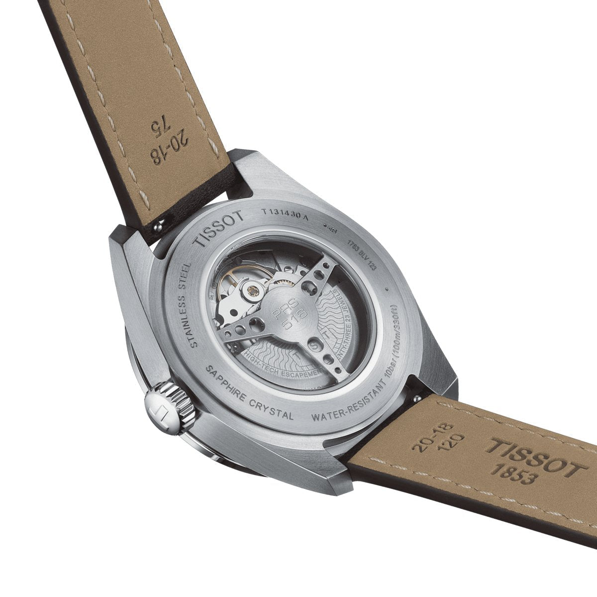 Tissot Mens Watch Prs 516 Automatic 42mm Powermatic 80 Silver Brown T1314301603200