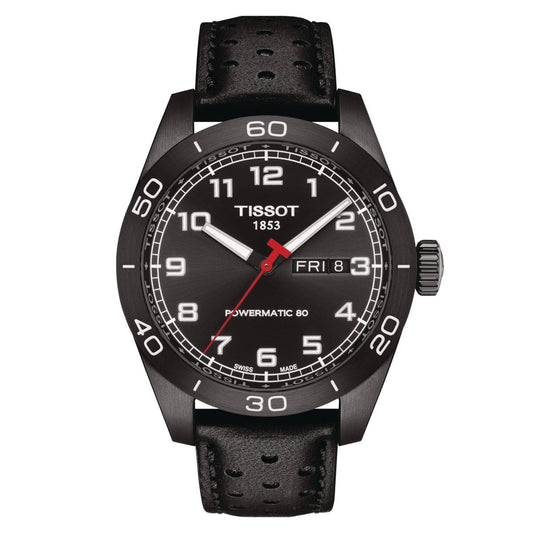 Tissot Mens Chronograph Watch Prs 516 Powermatic 80 Black T1314303605200