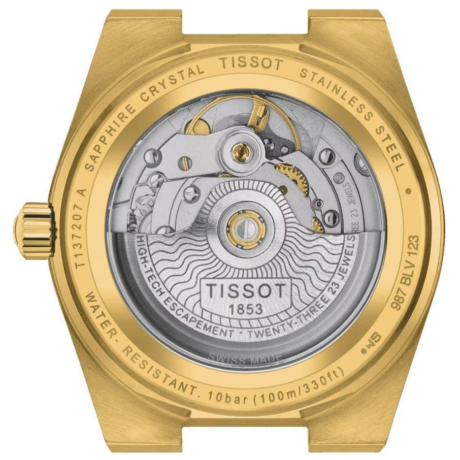 Tissot Prx Powermatic 80 Mens Gold Watch T137 207 33 021 00