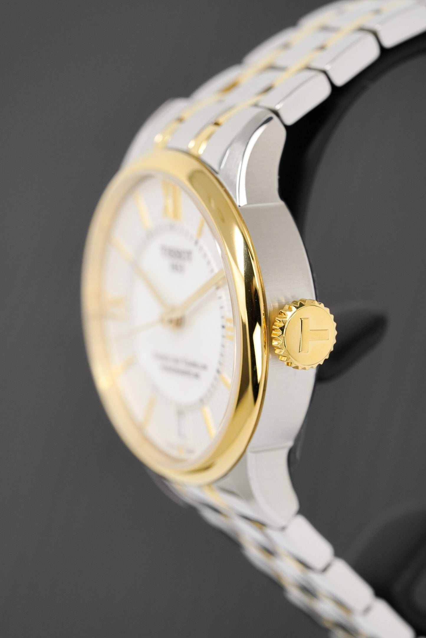 Tissot Ladies Automatic Watch Chemin Des Tourelles Powermatic 80 Two Tone T0992072211800