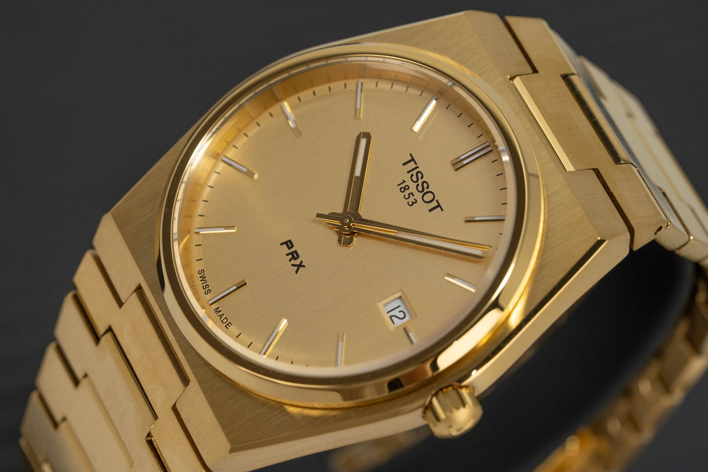 Tissot Mens Watch Prx Yellow Gold T1374103302100