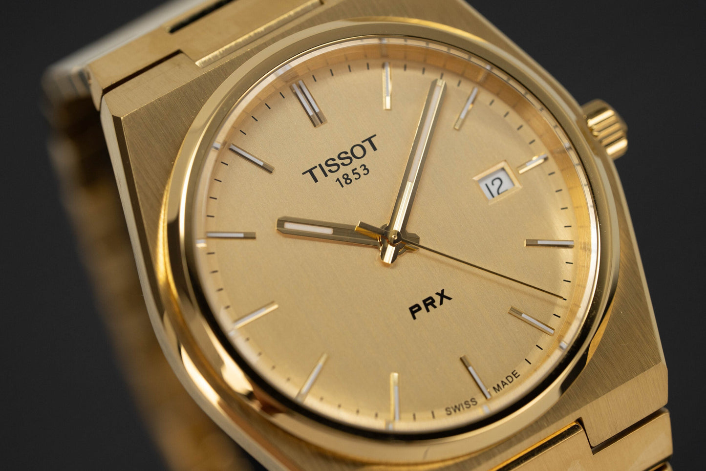 Tissot Mens Watch Prx Yellow Gold T1374103302100