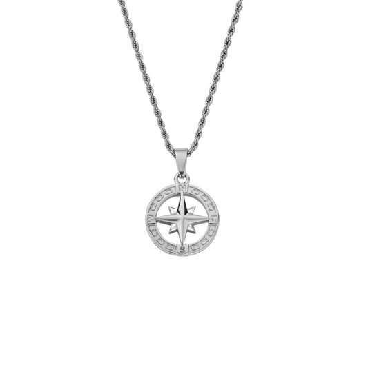 Rope North Star Pendant (Silver)