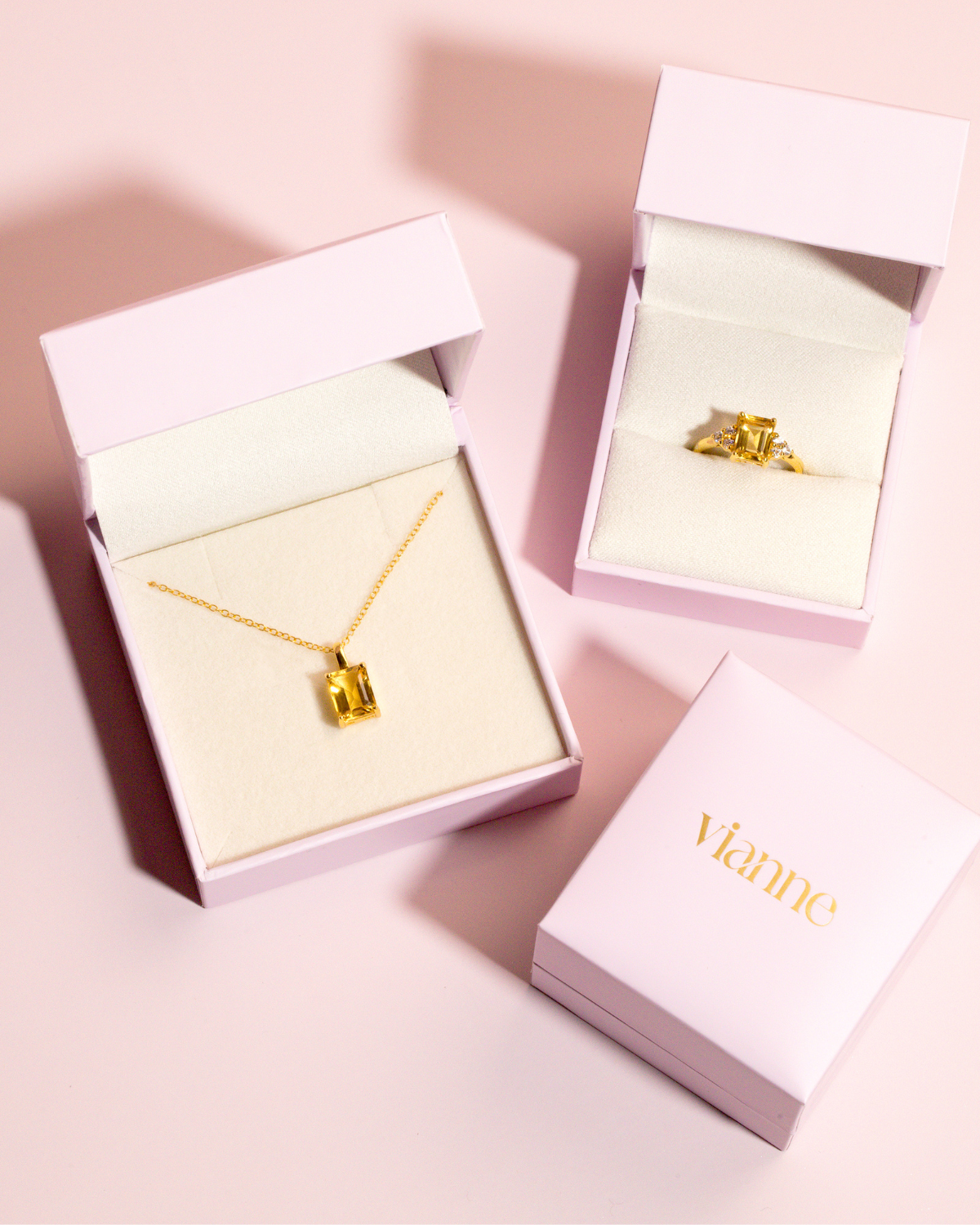 Citrine Round Stud Earrings 6 mm in 18k Gold Vermeil