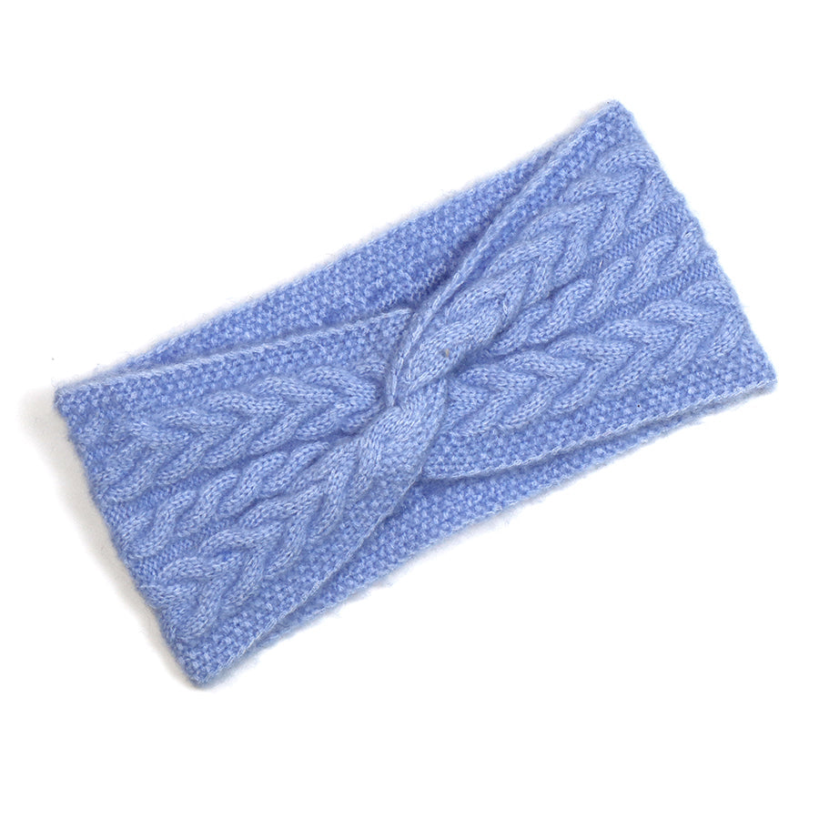 Recycled Yarn Herringone Cable Knit Cosy Headband