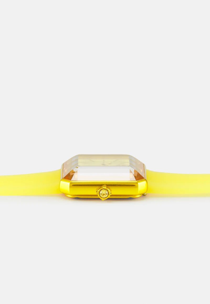 Swarovski Watch Lucent With Silicone Strap Yellow 5624382
