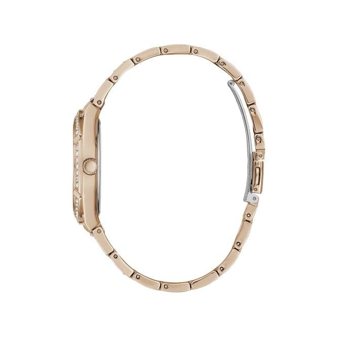 Guess Watches Afterglow Ladies Sport Rose Gold Stainless Steel Watch Gw0312l3