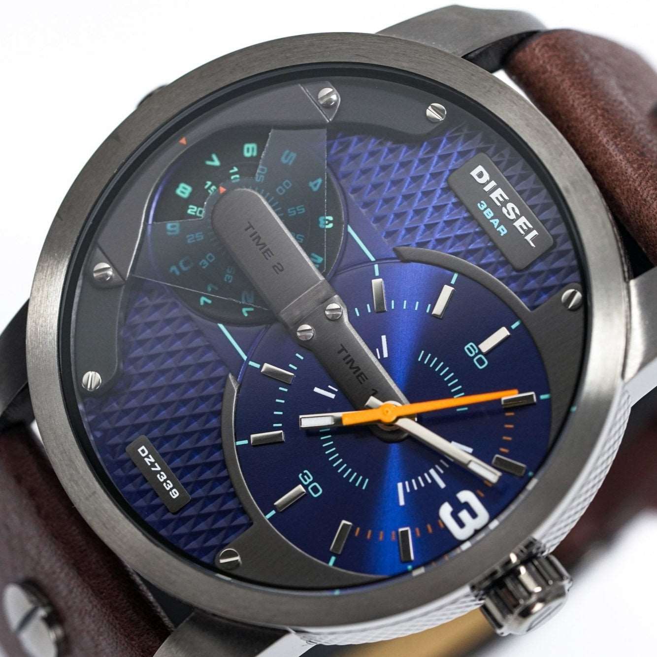 Diesel Dz7339 Men S Mini Daddy Gun Metal Watch