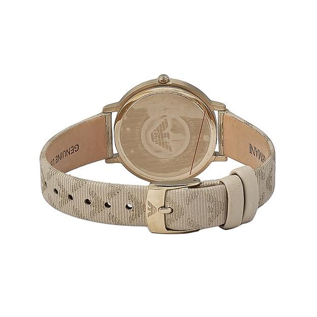 Emporio Armani Ar11042 Ladies Beige Watch