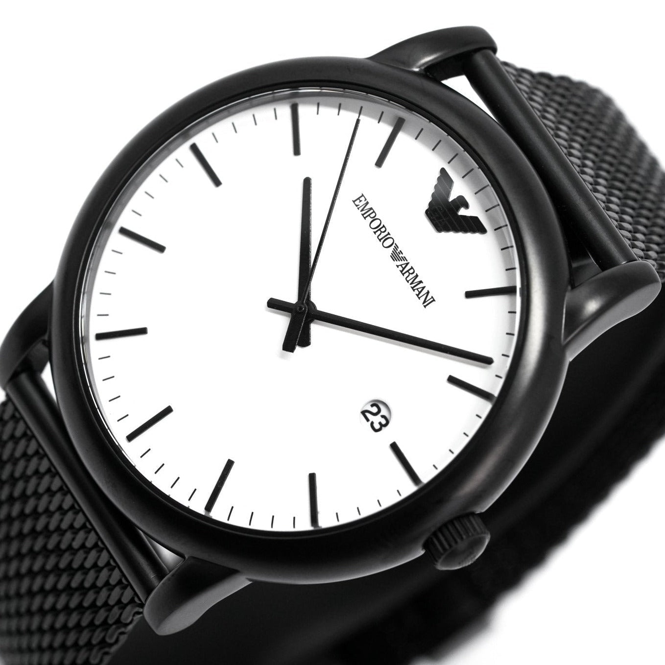 Emporio Armani Ar11046 Men S Luigi Black Pvd Watch