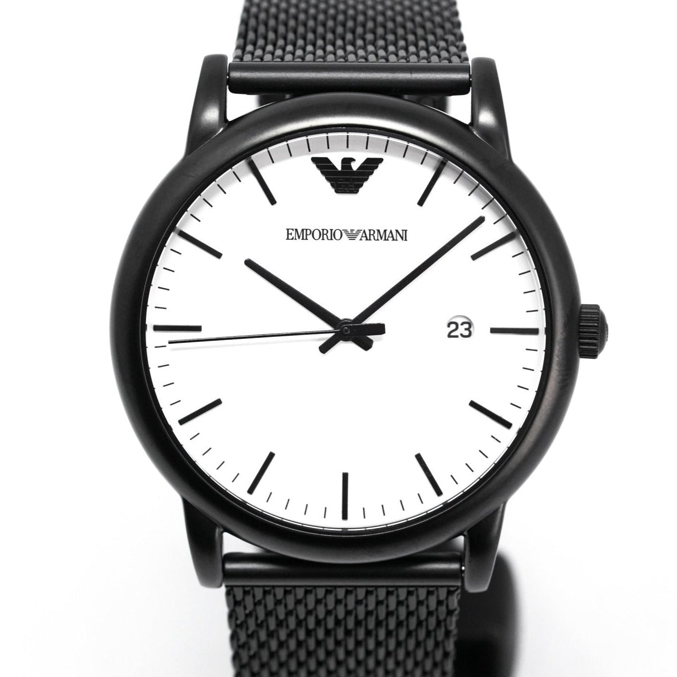 Emporio Armani Ar11046 Men S Luigi Black Pvd Watch