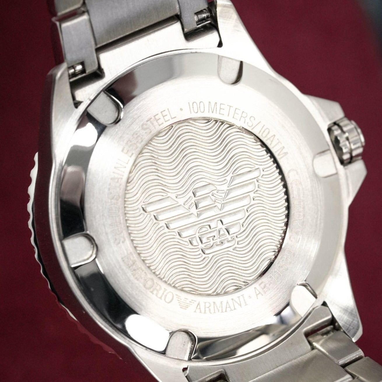 Emporio Armani Ar11339 Men S Diver Steel Blue Watch