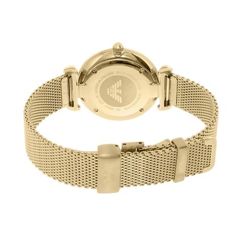 Emporio Armani Ar1957 Ladies Gold Slim Watch