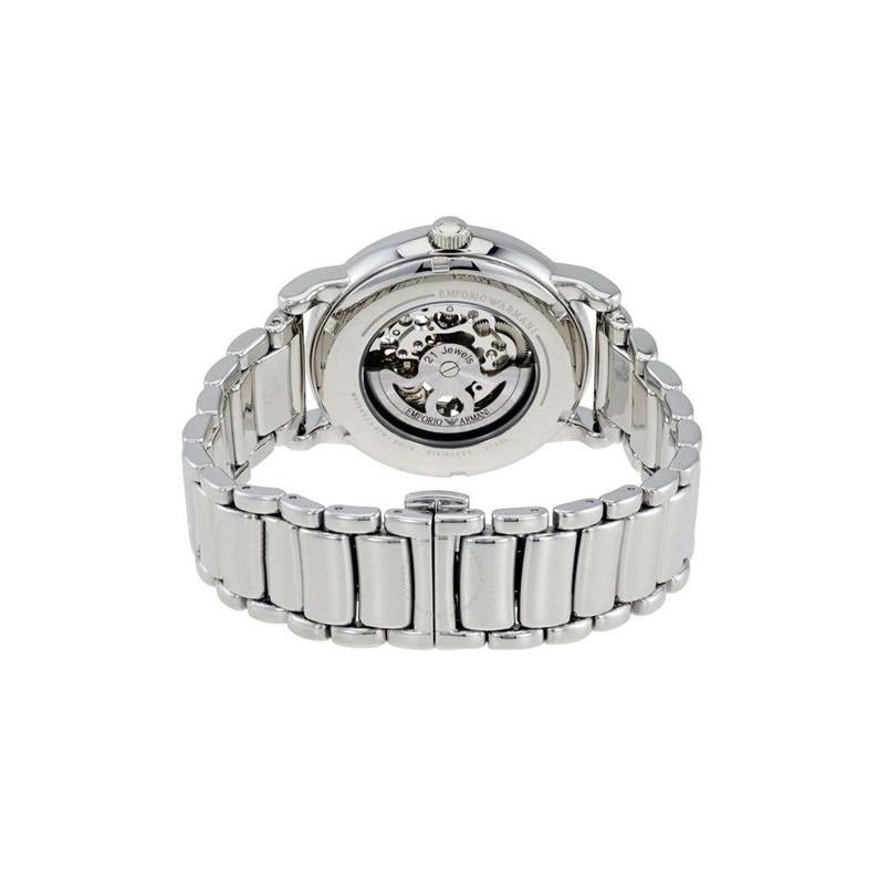 Emporio Armani Ar60006 Men S Meccanico Silver Watch
