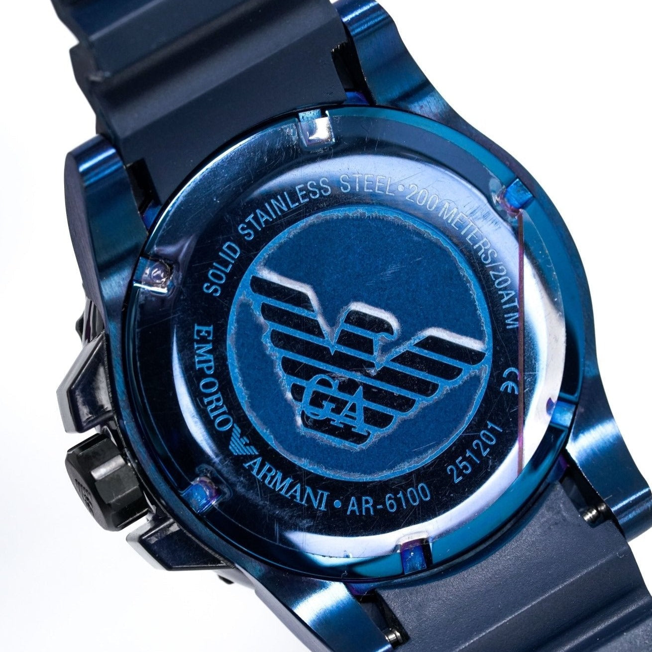 Emporio Armani Ar6100 Men S Sportivo Blue Watch