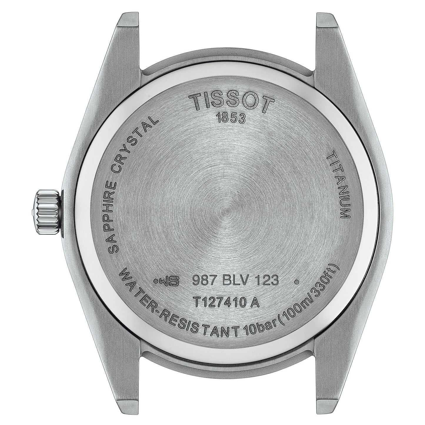 Tissot Gentleman Titanium Mens Grey Watch T1274104408100